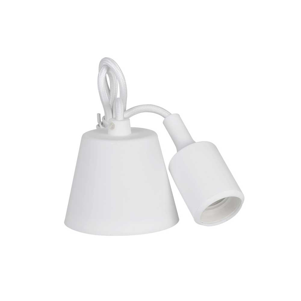 EDM 32420 COLGANTE DE SILICONA E27 60W BLANCO (98,4 CM) EDM