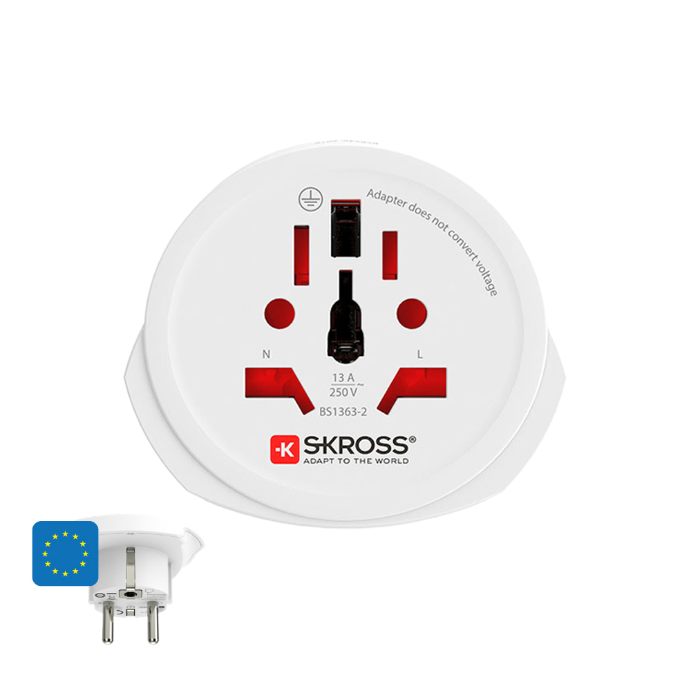 EDM 40905 ADAPTADOR MUNDIAL A EUROPA SKROSS 1500211-E