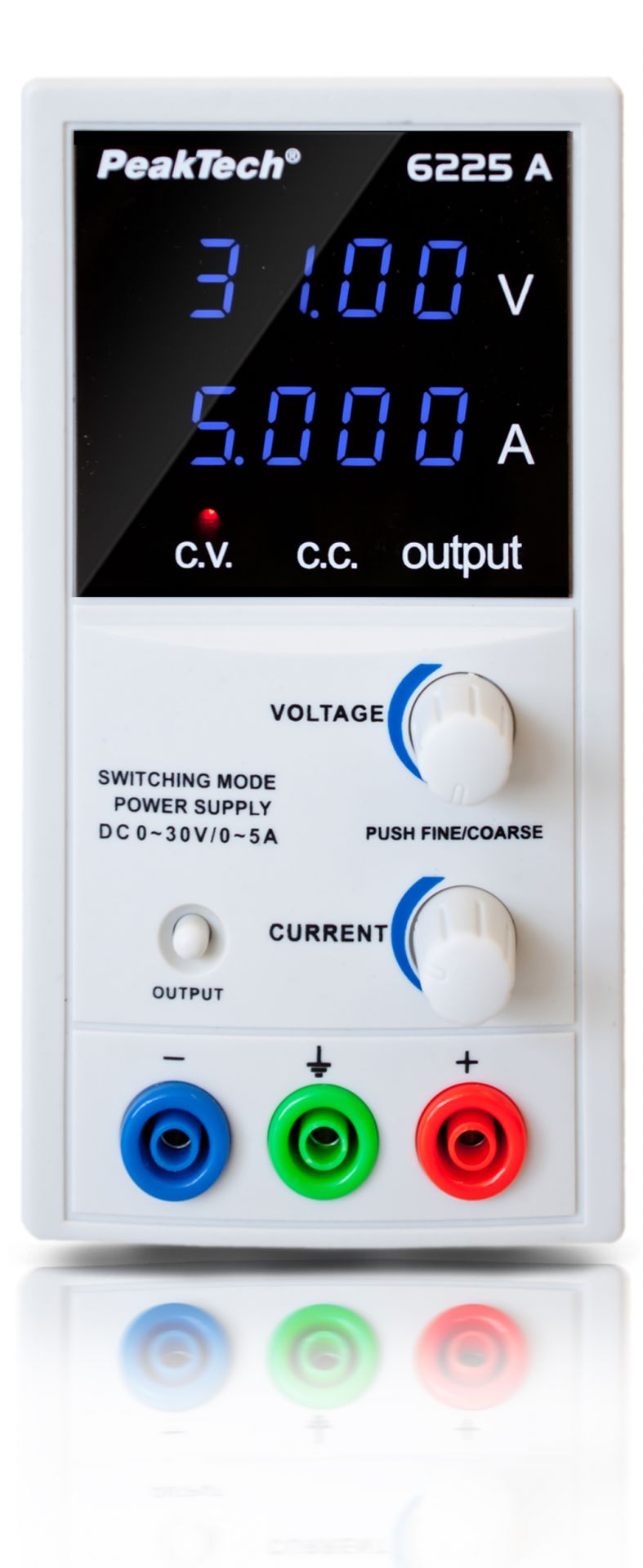 PEAKTECH 6225A FUENTE ALIMENTACIÓIN CONMUTADA LABORATORIO 1-30V/0-5A DC